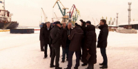 В Архангельске представители комитета Госдумы по развитию Дальнего Востока и Арктики посетили морской торговый порт - ГТРК Поморье