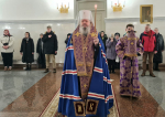 Митрополит Корнилий совершил заупокойное богослужение в канун четвертой великопостной субботы