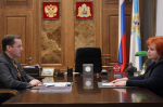 Александр Цыбульский провел встречу с региональным уполномоченным по правам человека Любовью Анисимовой
