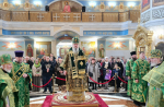 Митрополит Корнилий в Вербное воскресенье совершил Божественную литургию в Архангельске