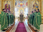 Митрополит Корнилий в Вербное воскресенье совершил Божественную литургию в Архангельске