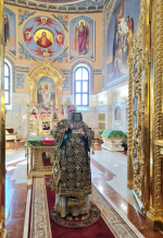 Митрополит Корнилий в Вербное воскресенье совершил Божественную литургию в Архангельске