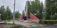 В Новодвинске благоустраивают мемориальную зону сквера Воинской славы - Единая Россия