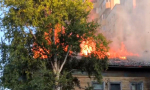 В Архангельске накануне вечером горел нежилой расселённый дом