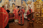Митрополит Корнилий совершил всенощное бдение в канун праздника святой великомученицы Варвары