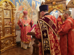Митрополит Корнилий совершил всенощное бдение в канун праздника святой великомученицы Варвары