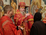 Митрополит Корнилий совершил всенощное бдение в канун праздника святой великомученицы Варвары