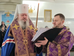 Митрополит Корнилий совершил заупокойное богослужение в канун третьей великопостной субботы