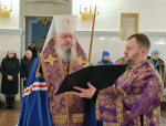 Митрополит Корнилий совершил заупокойное богослужение в канун четвертой великопостной субботы
