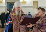 Митрополит Корнилий совершил заупокойное богослужение в канун четвертой великопостной субботы