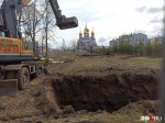 Территорию огородили | Источник: Иван Митюшёв / 29.RU